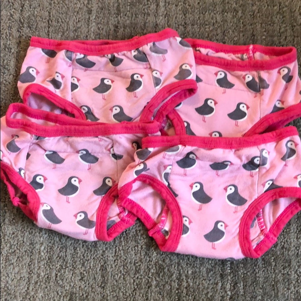 Puffin Pink Kickee Pants Training underwear 2T-3T